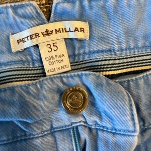 Peter Millar Sky Blue Pima Cotton Trousers